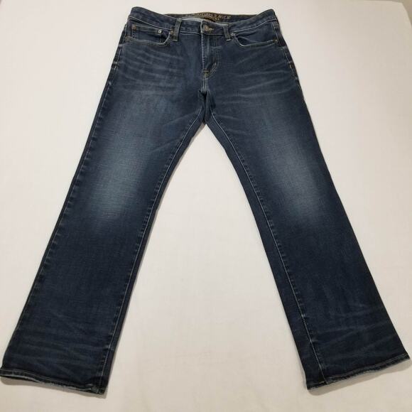 American Eagle Jeans Mens 32x32 Blue Original Boot Extreme Flex Sretch Bootcut